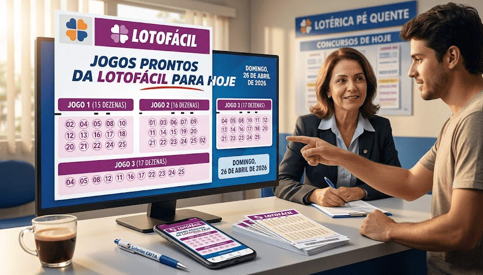 Jogos prontos da Lotofácil PARA hoje