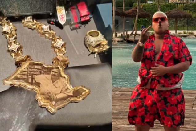 PF acha colar de ouro com imagem de Pablo Escobar na casa de MC Ryan