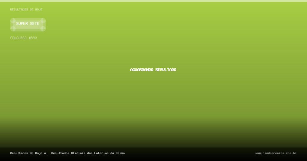 Resultado Super Sete Concurso 890 (24/08/2026) — Números Sorteados e Premiação Oficial